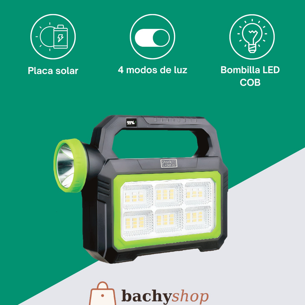 FOCO CON PLACA SOLAR