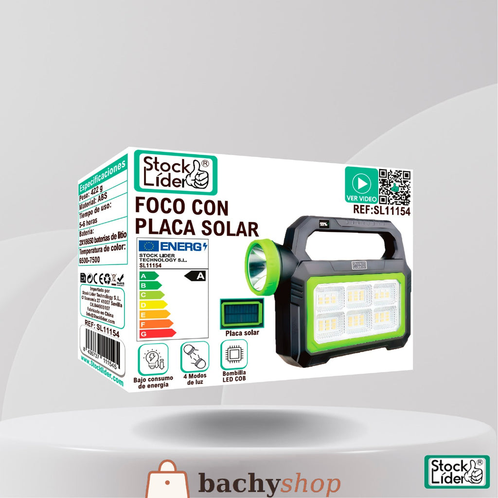 FOCO CON PLACA SOLAR